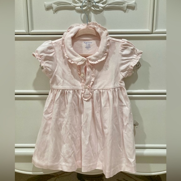 Ralph Lauren pink ruffle dress set with bloomers 18M - Picture 7 of 11